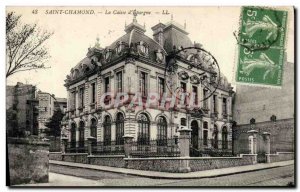 Old Postcard Bank Caisse d & # 39Epargne Saint Chamond