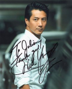 Will Yun Lee The Bionic Woman Witchblade 10x8 Hand Signed Photo