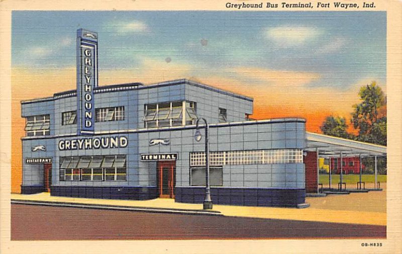 Greyhound bus terminal Fort Wayne, Indiana, USA Bus Unused 