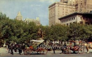 Carriages - New York City Postcards, New York NY Postcard