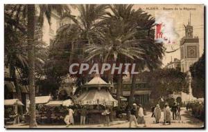 Old Postcard Algiers Square of Regence Algeria