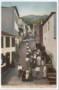 Caminho Monte Descida Carros Madeira Portugal postcard