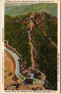 Postcard TOURIST ATTRACTION SCENE Adirondack Mountains New York NY AL4674