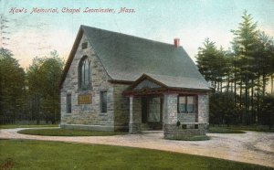 Vintage Postcard 1907 Haws Memorial Chapel Church Leominster Massachusetts MA