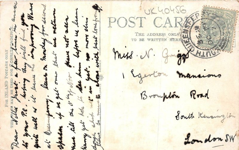 uk40456 old dundas castle  queensferry wales real photo uk