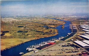 Rough and Ready Island Stockton CA US Naval Supply Depot Unused Postcard G54