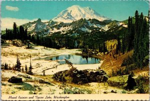 Washington Mount Rainier and Tipsoo Lake