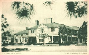 Vintage Postcard Williamsburg Lodge Attractive Hotel Williamsburg Virginia VA