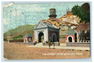 C.1908 Soda & Mineral Iron Springs Canon City, CO Postcard P186