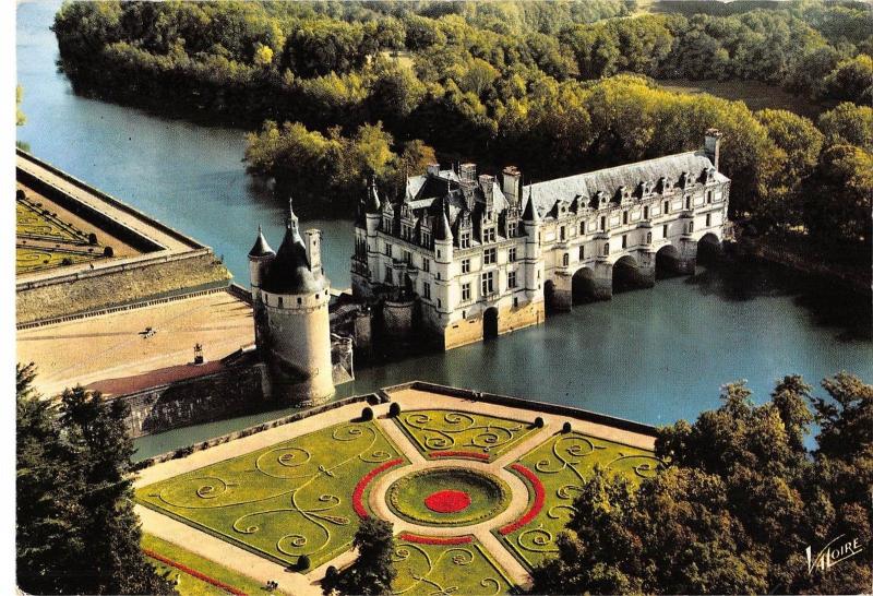 BR76803 chenonceaux vue aerienne du chateau france