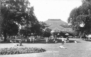 Chicago Illinois Conservatory Lincoln Park 1940s Postcard Grogan Photo 12013