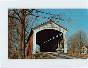 Postcard Leatherwood Station Bridge, Rockport, Indiana