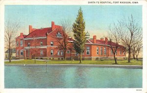 FORT MADISON, Iowa IA    SANTA FE HOSPITAL  Lee County   c1930's Postcard