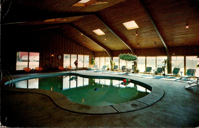 Illinois Rockford Sweden House Lodge Enclosed Indoor Swimming Pool 1974