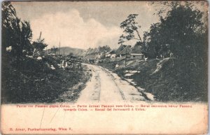 Panama Rural Excursion Bevor Panama Towards Colon Vintage Postcard 03.62