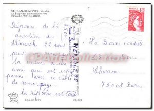 Modern Postcard St Jean de Monts La Plage Demoiselles to Saint-Hilaire-de-Riez