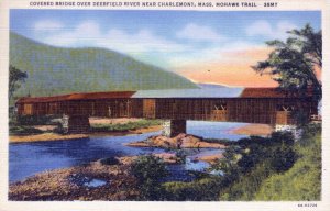 [Teich] US Massachusetts Charlemont - Covered Bridge Over Deerfield River