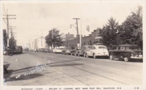 Canada New Brunswick Dalhousie William Street Looking West Near Pulp Mill Rea...