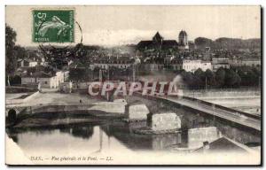 Dax - View and the Bridge - Old Postcard