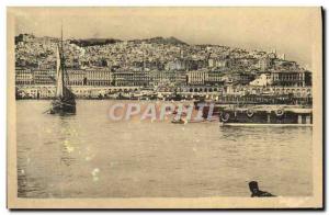 Old Postcard Alger Seen Sea