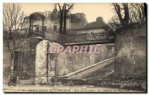 Postcard Old Saint Ouen Picturesque Bank Rue du Chateau to my madness