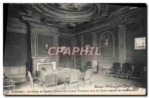 Postcard Old Rennes Courthouse first President's Office with the original Chr...