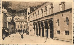 Dubrovnik Croatia Yugoslavia Street View Real Photo Postcard