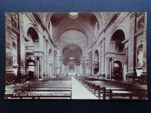 London Kensington BROMPTON Oratory THE NAVE Interior - Old RP Postcard