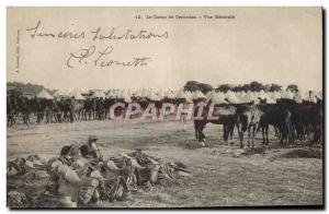 Old Postcard Horse Riding Equestrian Cercottes The camp General view Militaria