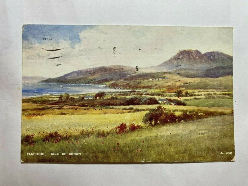 POSTED 1951 BRIAN GERALD UK ART POSTCARD - MACHRIE ISLE OF ARRAN   (KK2875)