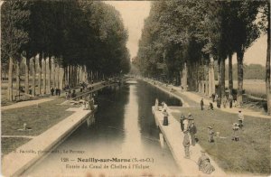 CPA NEUILLY-sur-MARNE Entrée du Canal (806819)