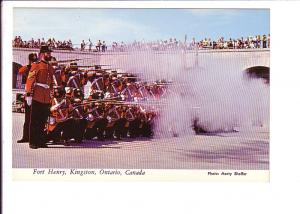 Soldiers Firing Rifles, Fort Henry, Kingston, Ontario, Photo Sheffer