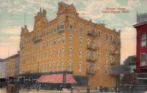 Morton House, Grand Rapids, Michigan, Early Postcard, Used in 1918