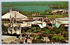 Disney World~Birds Eye View Of The Magic Kingdom~Cinderella Castle~Vintage PC