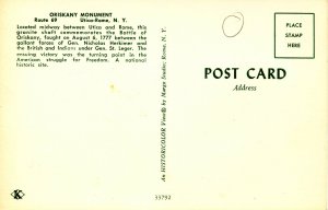 NY - Utica-Rome. Oriskany Monument