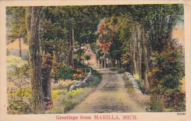 Michigan Greetings From Marilla