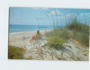 Postcard Along the Beautiful Sandy Beaches of Florida USA