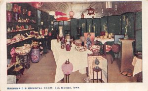 J22/ Des Moines Iowa Postcard c1910 Interior Brinsmaid's Oriental Room 155
