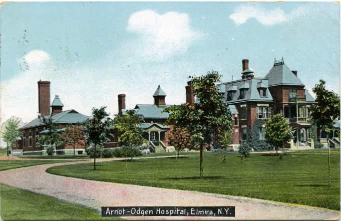 Arnot-Ogden Hospital - Elmira, Chemung County, New York pm 1909 UDB