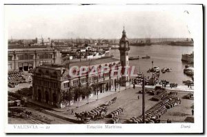 Old Postcard Valencia Estacion Maritima Charter