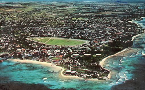 British West Indies - Barbados. Air View, Seawell Airport