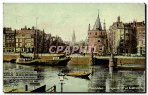 Old Postcard Netherlands Amsterdam