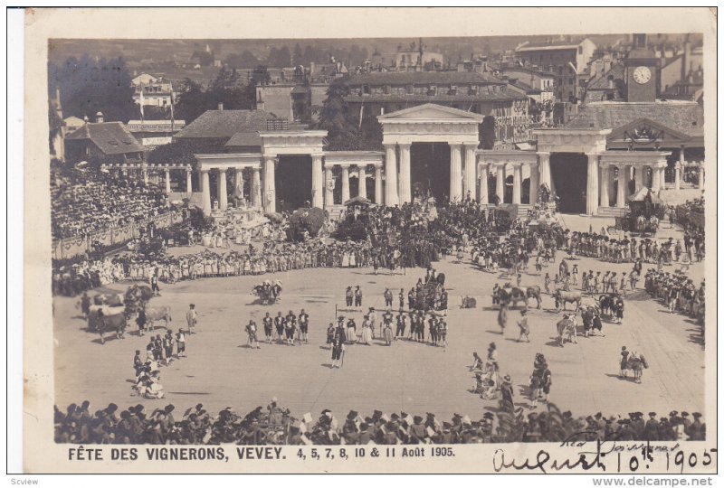 RP, VEVEY (Vaud), Switzerland, 1905; Fete Des Vignerons, Traditional Festival