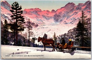 Berninastrasse Und Morteratschgletscher Zürich Switzerland Mountain Postcard
