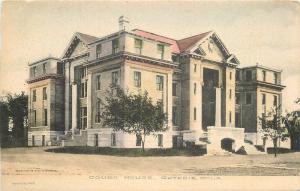 C-1910 Court House GUTHRIE OKLAHOMA Hand colored Penfro's postcard 4411