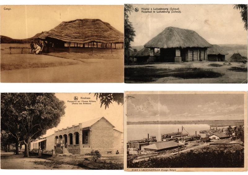 BELGIAN CONGO AFRICA 52 CPA AFRIQUE Vintage Postcards pre-1940 PART I.