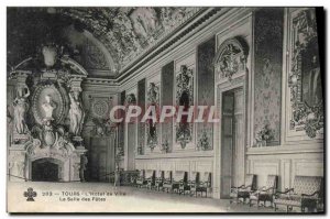 Old Postcard Tours L & # 39Hotel City The Hall of celebrations