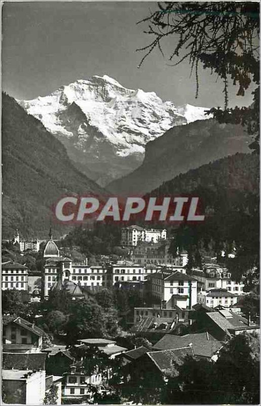 Modern Postcard Interlaken Jungfrau