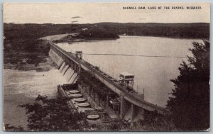 Lake Of The Ozarks Missouri 1950 Postcard Bagnell Dam