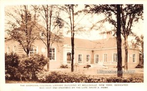 The Georgian Colonial Library Building - Wellsville, New York